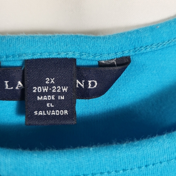 Lands' End blue tank top  women's 2X    #178 - Picture 2 of 5